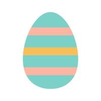 linda Pascua de Resurrección huevo plano ilustración vector