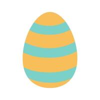 Cute easter egg flat illustration vector