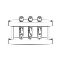 prueba tubo estar con prueba tubos vector