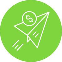 Send Money Multi Color Circle Icon vector