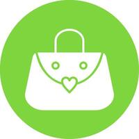 Purse Multi Color Circle Icon vector