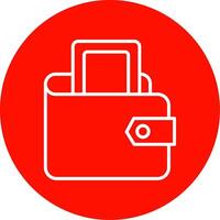 Digital Wallet Multi Color Circle Icon vector