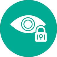Retinal Scan Multi Color Circle Icon vector