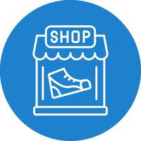 Shoe Shop Multi Color Circle Icon vector