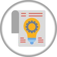 Development Flat Circle Icon vector