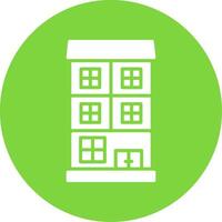 Appartment Multi Color Circle Icon vector