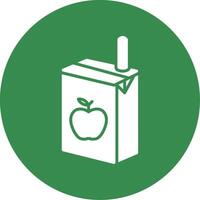 Juice Box Multi Color Circle Icon vector