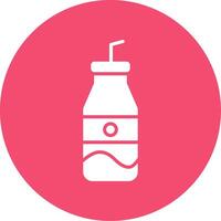 Soda Bottle Multi Color Circle Icon vector