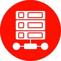 base de datos multi color circulo icono vector