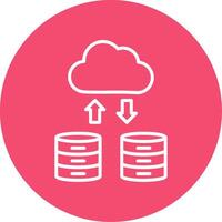 Uploading Multi Color Circle Icon vector