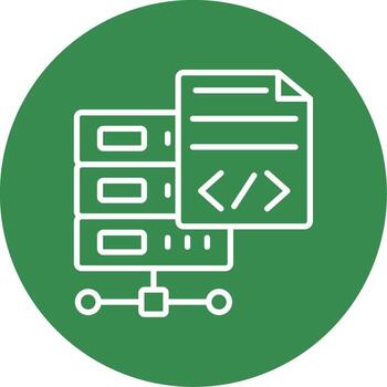 programación idioma multi color circulo icono vector