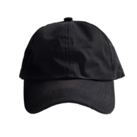 black cap on isolated transparent background png