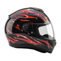 motorbike helmet on isolated transparent background png