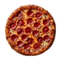 pepperoni Pizza sur isolé transparent Contexte png