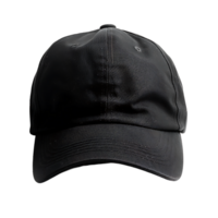 black cap on isolated transparent background png