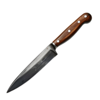 Kitchen knife on isolated transparent background png