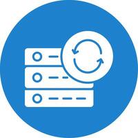Data Synchronization Multi Color Circle Icon vector