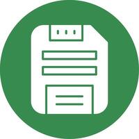 Save Data Multi Color Circle Icon vector