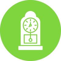 Grandfather Clock Multi Color Circle Icon vector