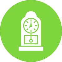 Grandfather Clock Multi Color Circle Icon vector