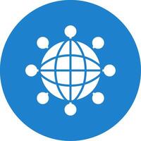 Internet Multi Color Circle Icon vector