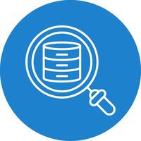 Search Data Multi Color Circle Icon vector