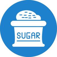 Sugar Multi Color Circle Icon vector