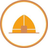 Tent Flat Circle Icon vector