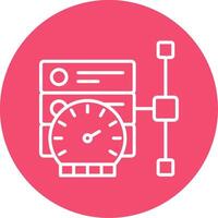 Performance Multi Color Circle Icon vector
