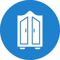 Wardrobe Multi Color Circle Icon vector