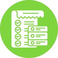 Data List Multi Color Circle Icon vector