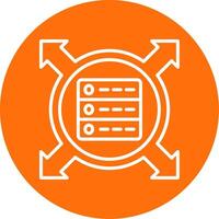 Data Driven Multi Color Circle Icon vector