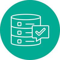 Data Quality Multi Color Circle Icon vector