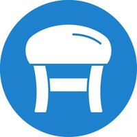 Stool Multi Color Circle Icon vector