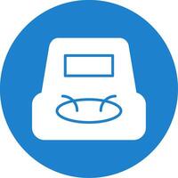 Bean Bag Multi Color Circle Icon vector