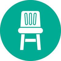 High Chair Multi Color Circle Icon vector