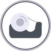 Tape Flat Circle Icon vector