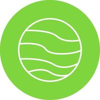 Planet Multi Color Circle Icon vector