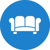 Sofa Multi Color Circle Icon vector
