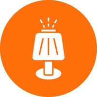 Table Lamp Multi Color Circle Icon vector