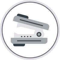 Stapler Remover Flat Circle Icon vector