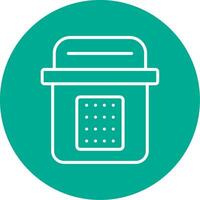 Sealed Multi Color Circle Icon vector