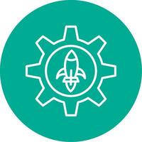 Engineering Multi Color Circle Icon vector