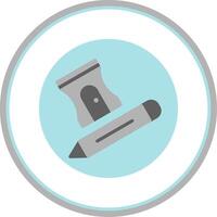 Sharpener Flat Circle Icon vector