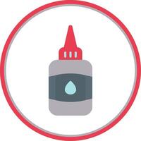 Glue Flat Circle Icon vector