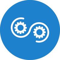 Devops Multi Color Circle Icon vector