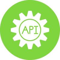 Api Multi Color Circle Icon vector