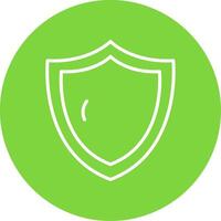 Security Shield Multi Color Circle Icon vector