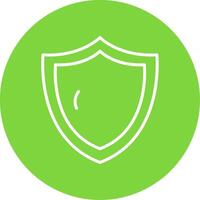 Security Shield Multi Color Circle Icon vector