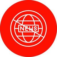 Fake News Multi Color Circle Icon vector